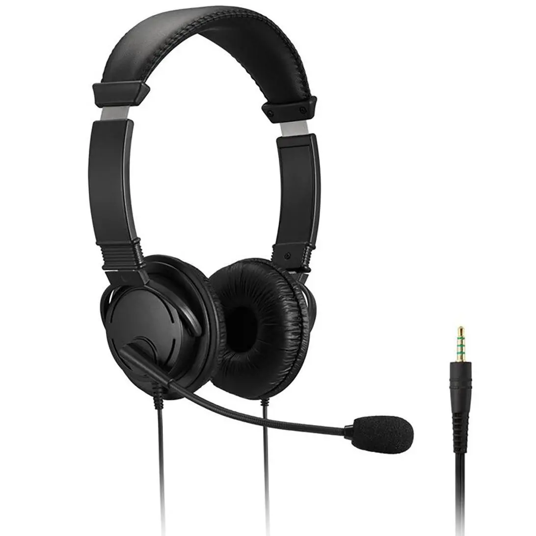 Kensington Headphones Hi-Fi Microphone & Volume Control Black 1