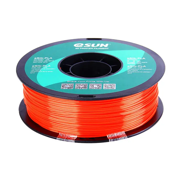 Esun Silk Pla 3D Print Filament 1.75Mm 1Kg - Jacinth 1