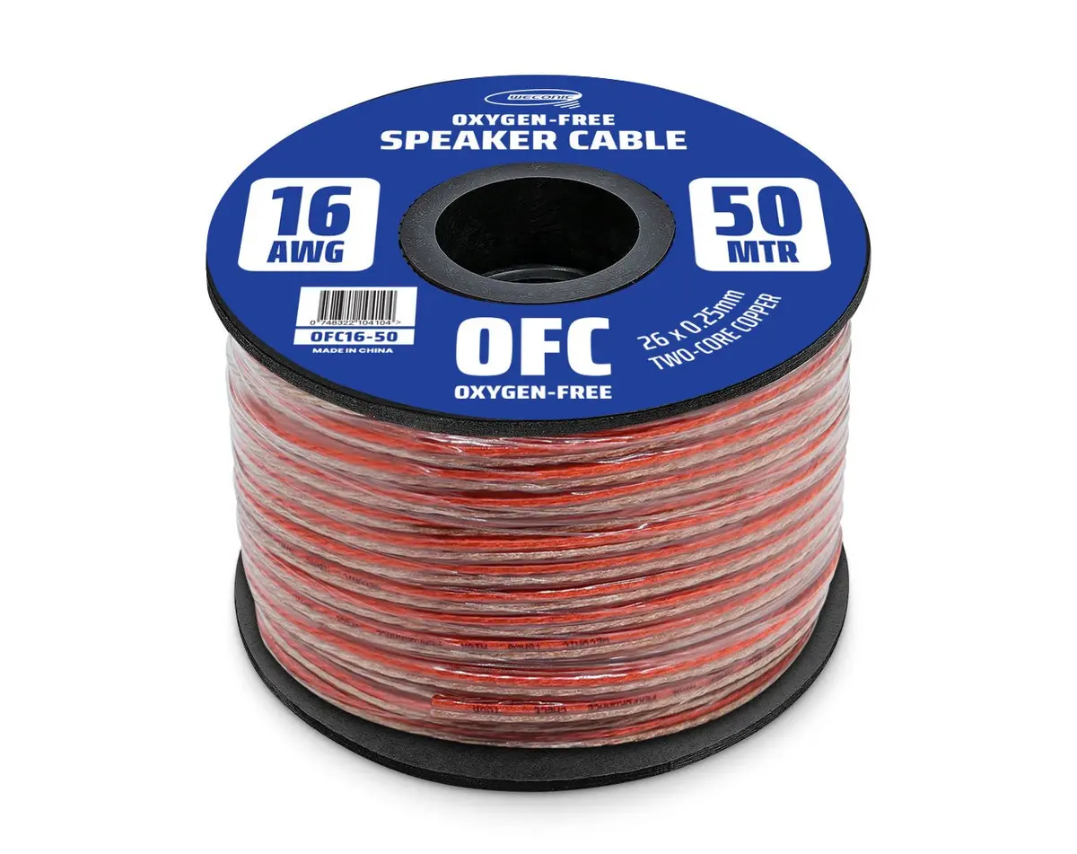 Weconic Oxygen Free 50M Twin Speaker Cable 16Awg Ofc16-50 1