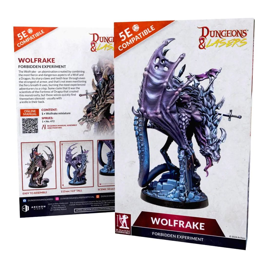 Dungeons & Lasers: Miniatures Deuslair: Wolfrake 1