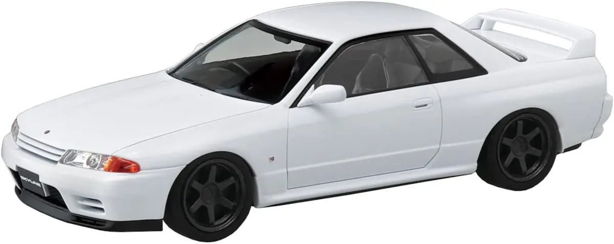 Aoshima 1/32 Snap Nissan R32 Skyline Gt-R Custom Wheel (Crystal White) 2