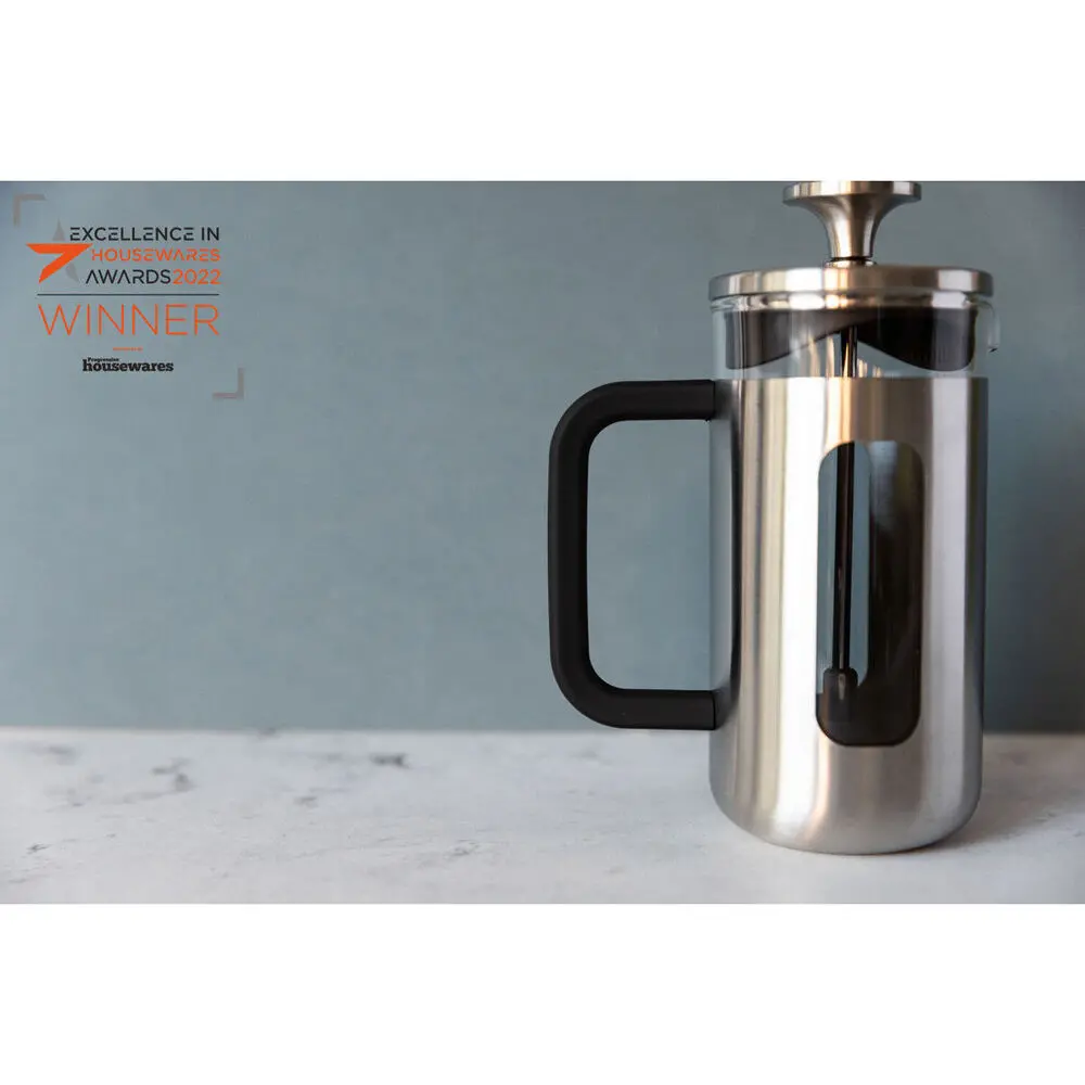 La Cafetiere Pisa 3-Cup 350Ml Brushed Ss/Glass French Press (Silver) 2