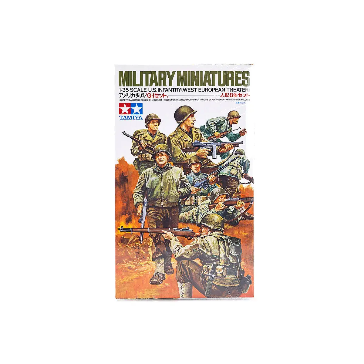 Tamiya 1/35 U.S. Infantry European Theater Set Scaled Plastic Model Kit 1