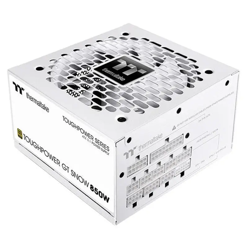 Thermaltake Toughpower Gt 850W 80+ Gold Pcie Gen5.1 Atx 3.1 Fully Modular Power Supply - White (Ps-Tpt-0850Fnfaga-W) 1