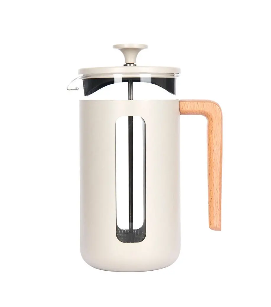La Cafetiere Pisa 8-Cup 1L Stainless Steel/Glass Coffee French Press (Latte) 1