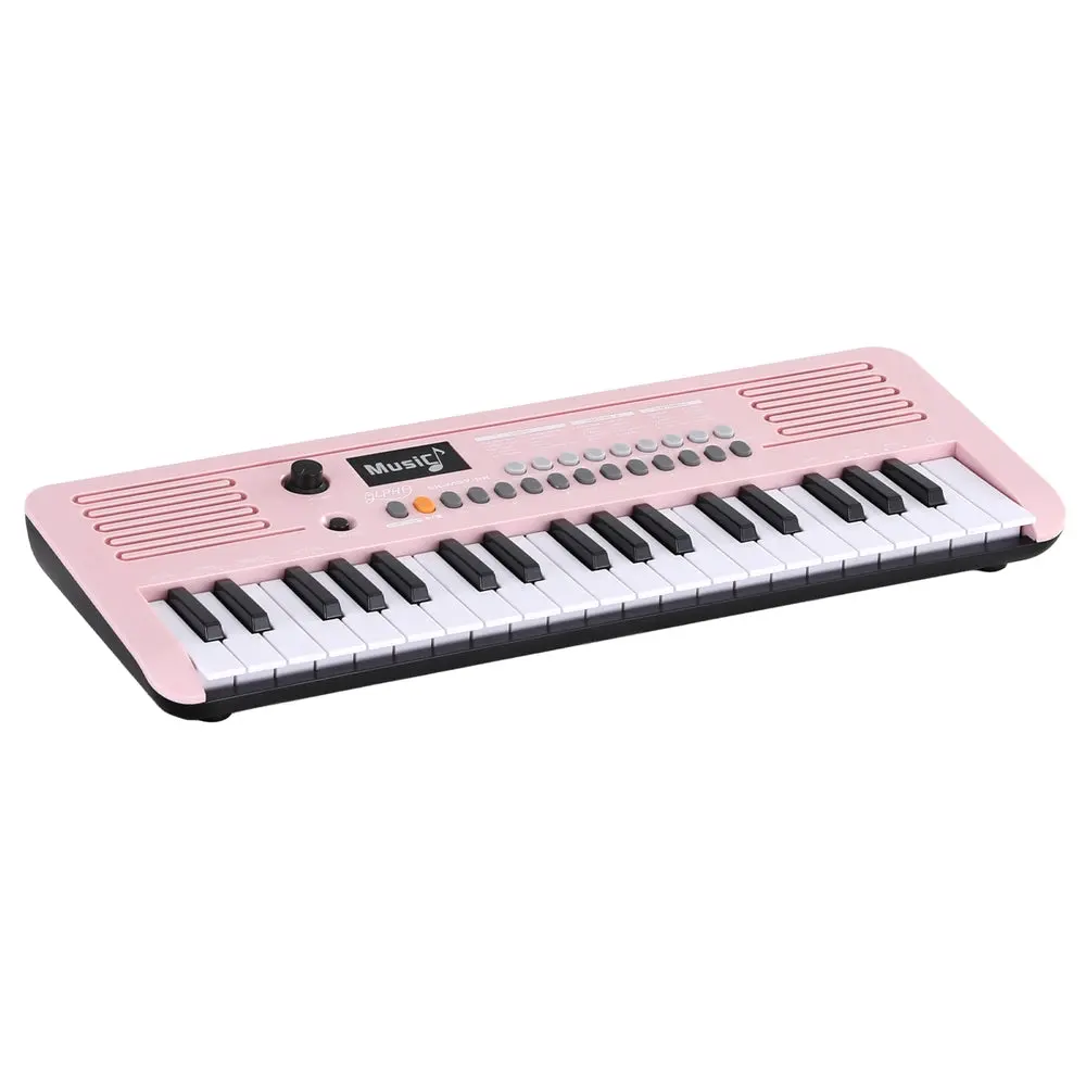 Alpha 37-Key Digital Piano Keyboard For Kids Beginners Electronic Keyboard Piano Gift (Pink) 1