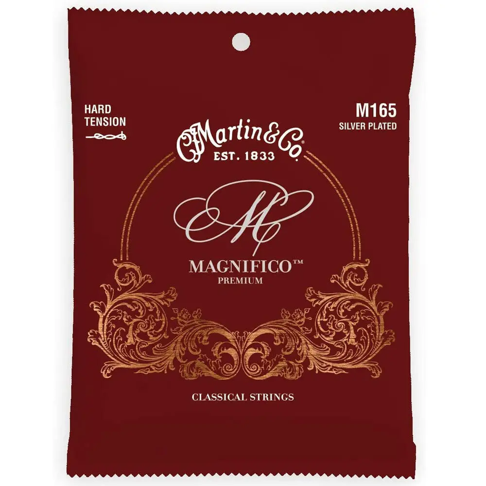 Martin Guitar M165 Magnifico Guitar String Silver Plated Hard Tension 1