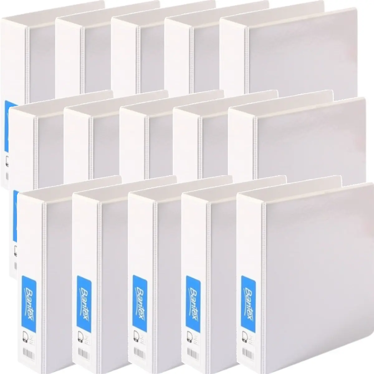 Bantex Insert Ring Binder Folder 2D 38Mm A5 White Filing Box 15 1