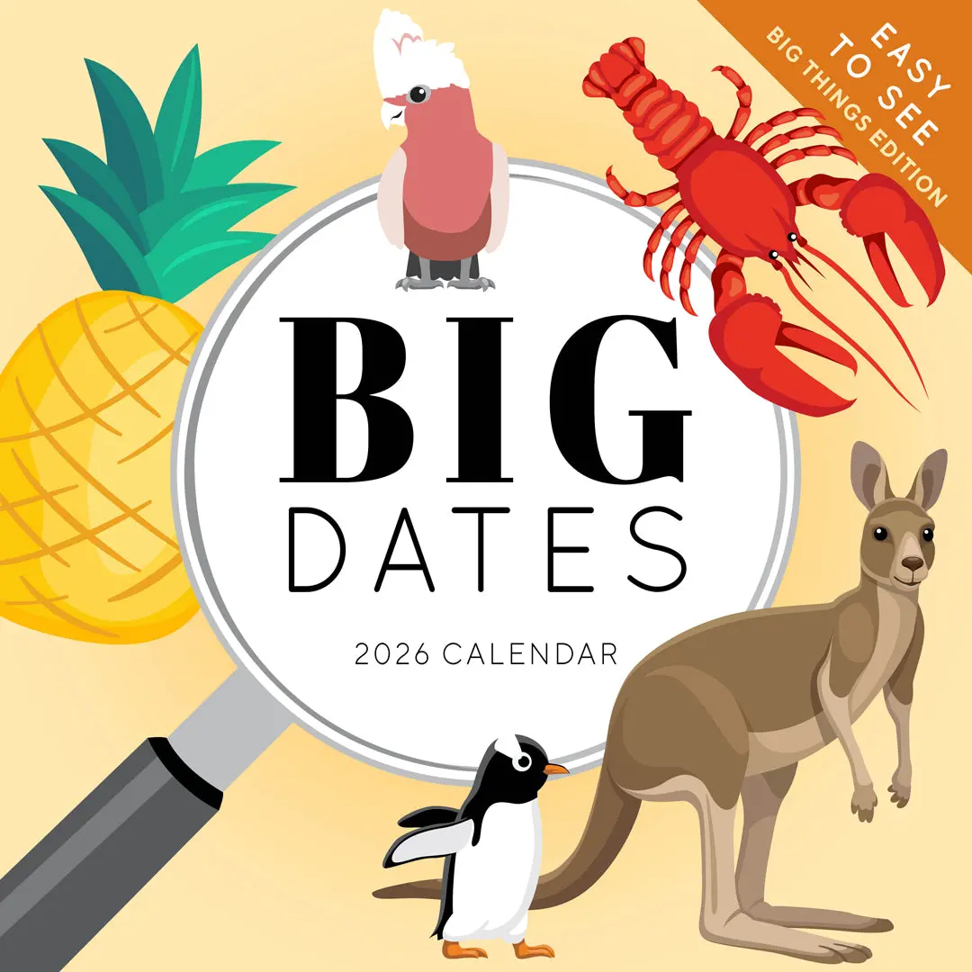 Paper Pocket Big Dates Australia's Biggest Things 2026 Calendar 1