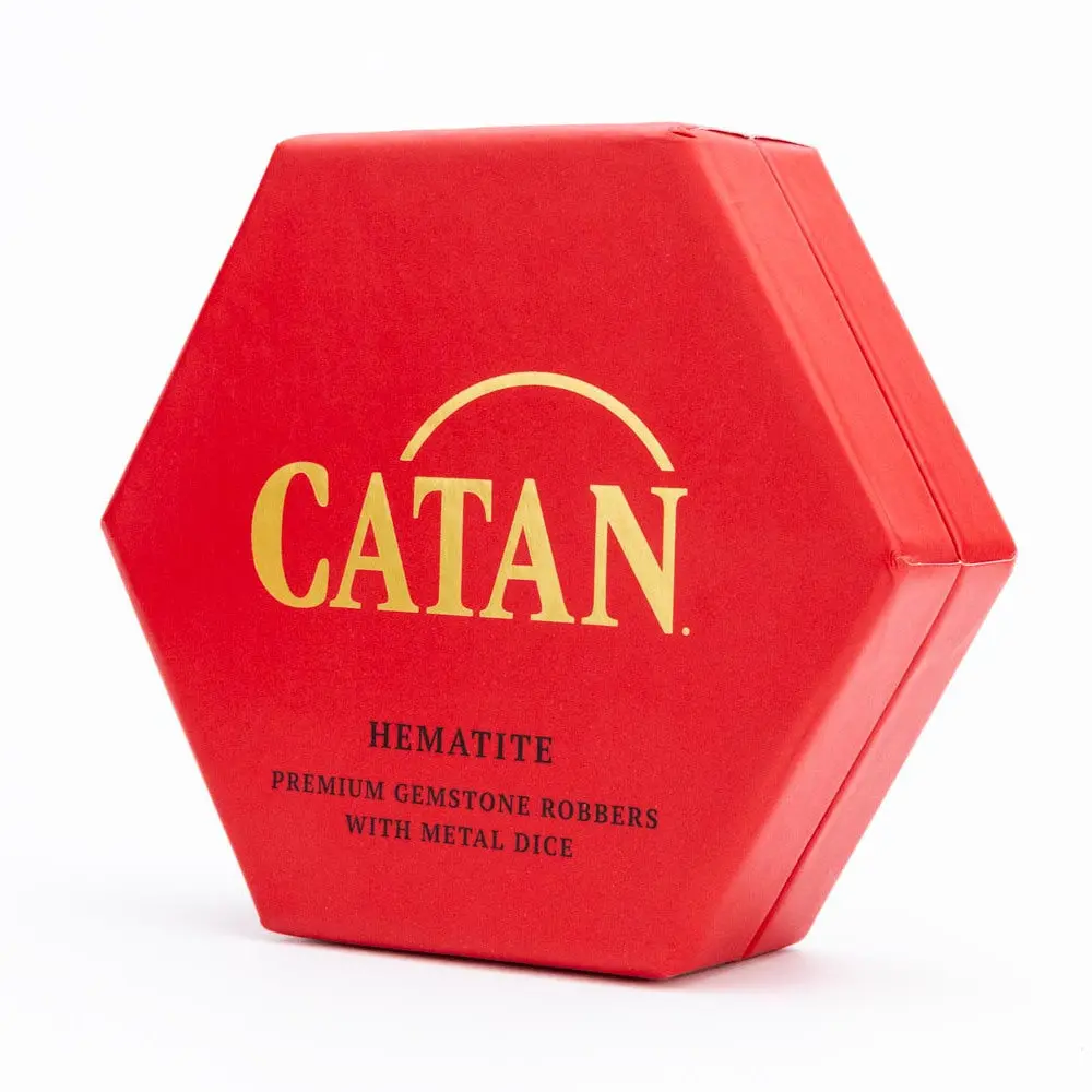 Fanroll By Metallic Dice Games Mdg Catan Premium Robber And Metal Dice Set Hematite 2
