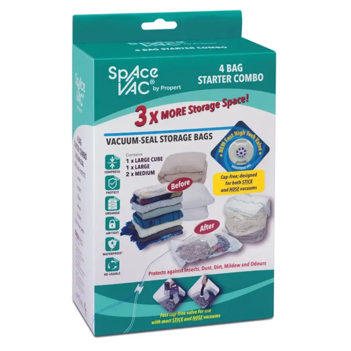 Space Vac Vacuum Storage Compression Bags [4Pack] 1