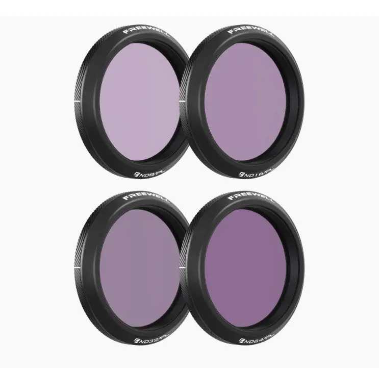 Freewell 4-Pack Bright Day Nd-Pl Filters For Dji Osmo Action 5 Pro 1