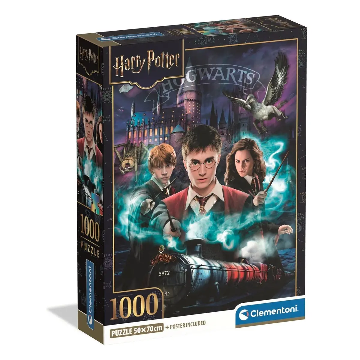 Clementoni Puzzle Harry Potter Hogwarts Poster Included 1,000 Pieces 1
