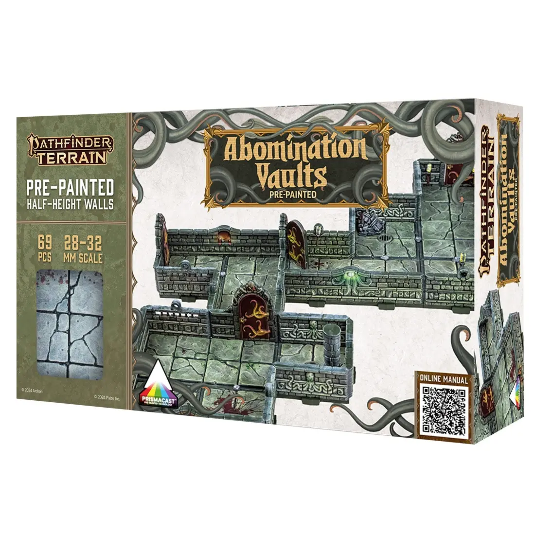 Dungeons & Lasers: Prismacast Pre-Painted Terrain Pathfinder Terrain: Abomination Vaults 1