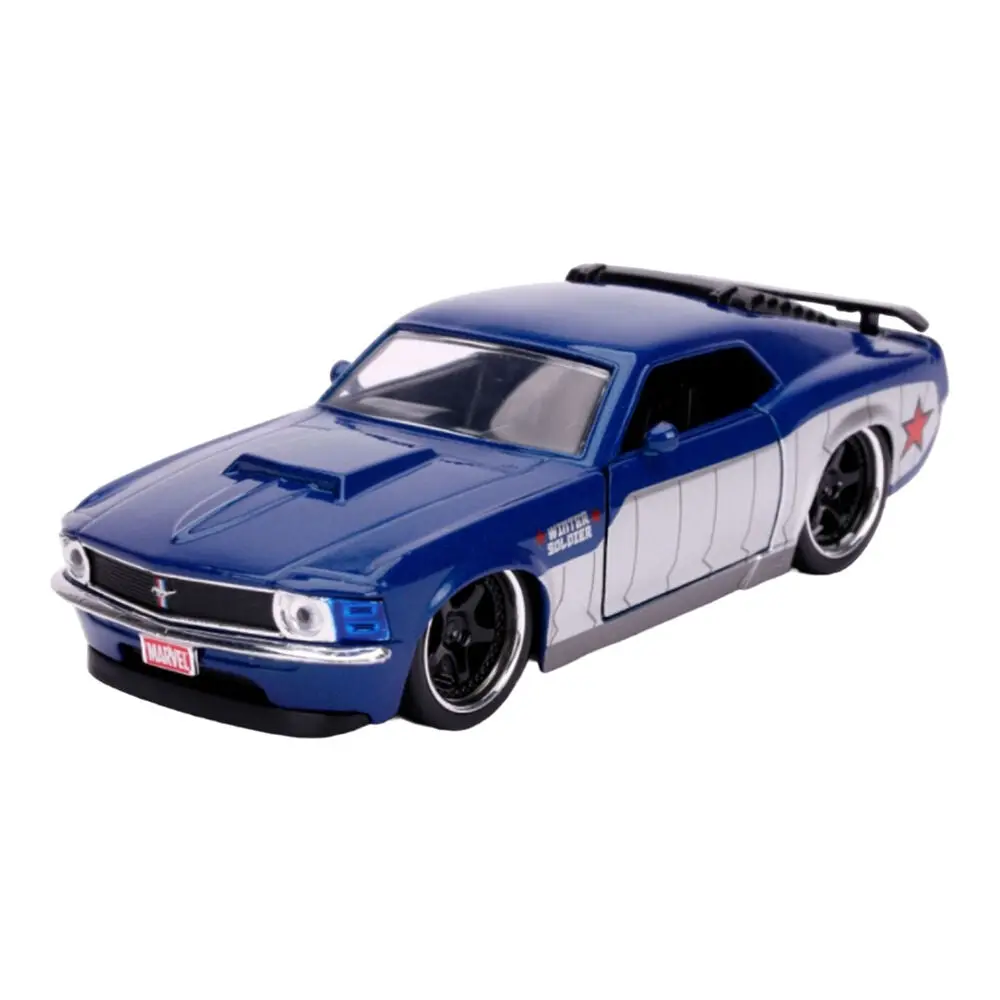 Jada 1:32 Scale Marvel Winter Soldier 1970 Ford Mustang Boss Diecast Car Model 1