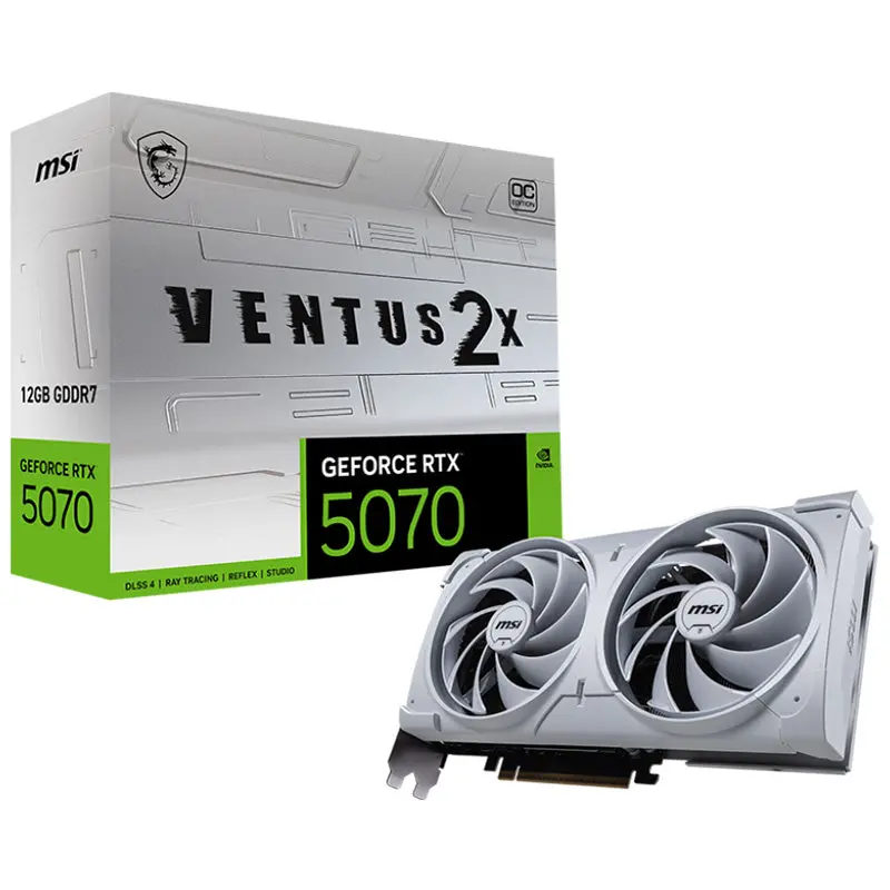 Msi Geforce Rtx 5070 12G Ventus 2X Oc White Graphics Card (Geforce Rtx 5070 12G Ventus 2X Oc White) 1