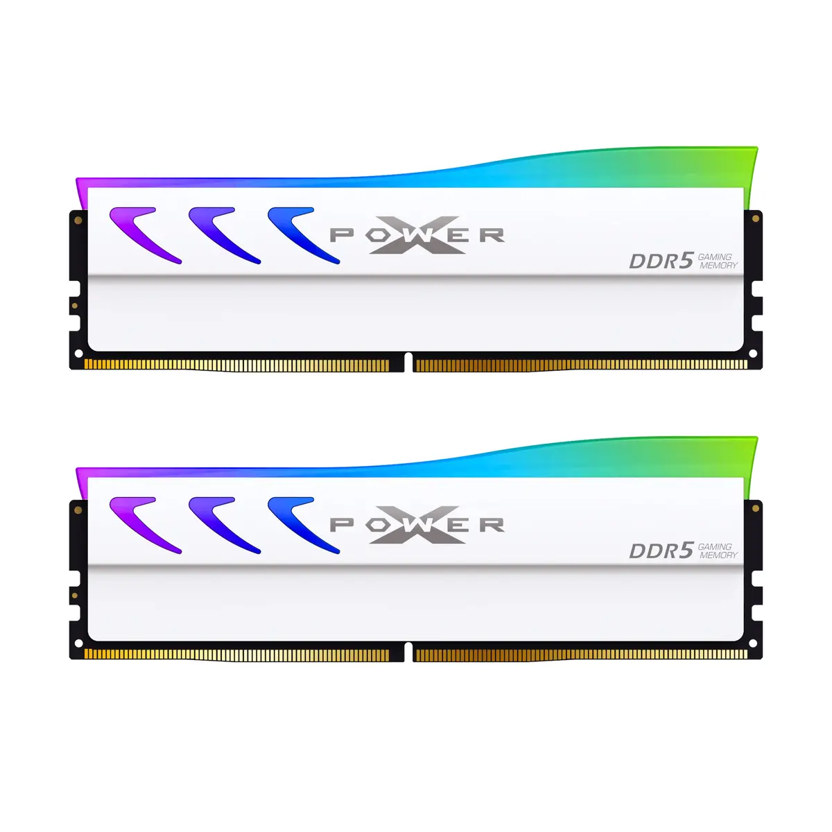 Sp Silicon Power Xpower Storm Rgb Ddr5 64Gb(2X32gb) 6400Mhz Gaming Memory Supports Intel Xmp/Amd Expo Cl32 Udimm Desktop Pc Computer Ram Memory, White 1