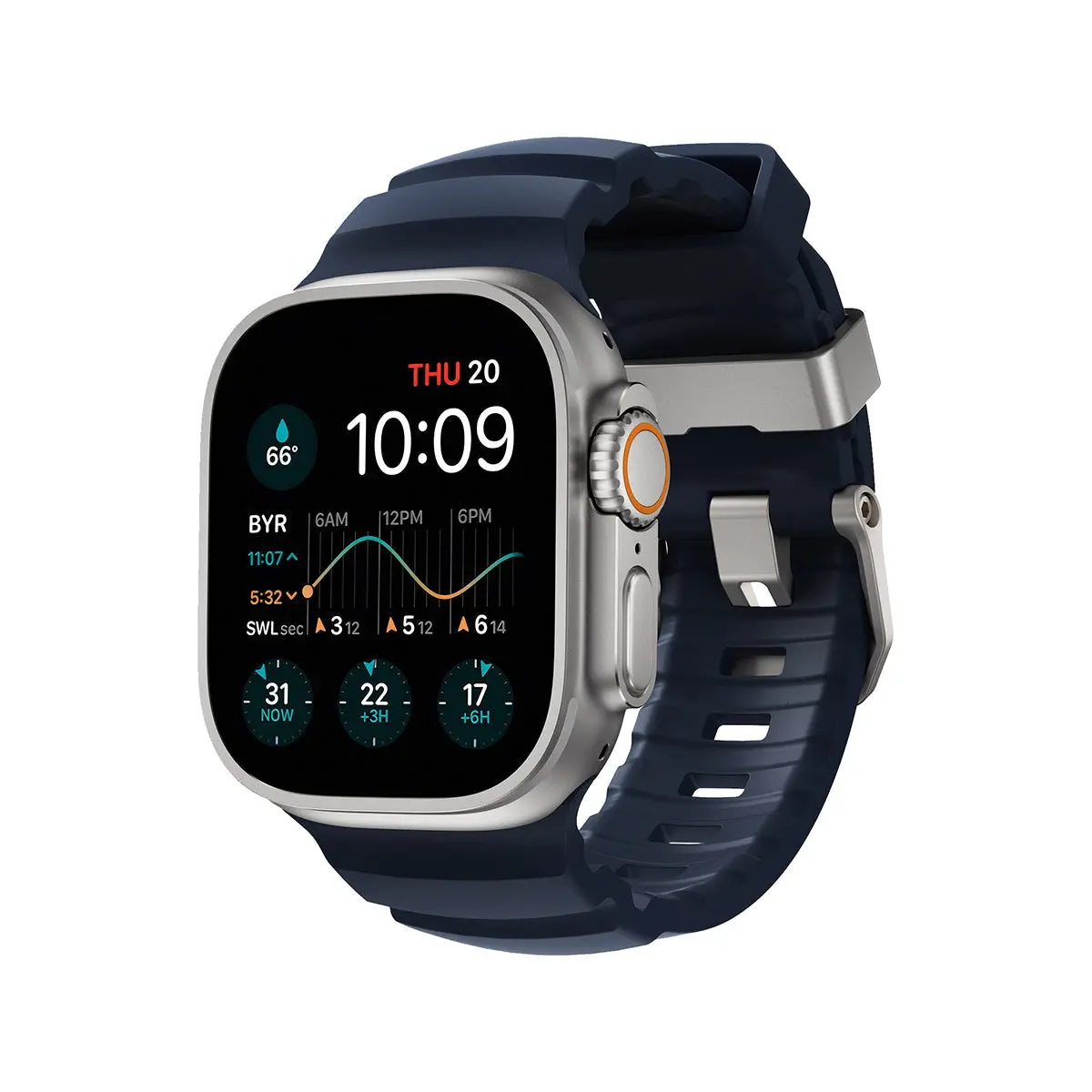 Nomad Rocky Point Band For Apple Watch [44-46Mm/Ult] (Atlantic Blue) 1