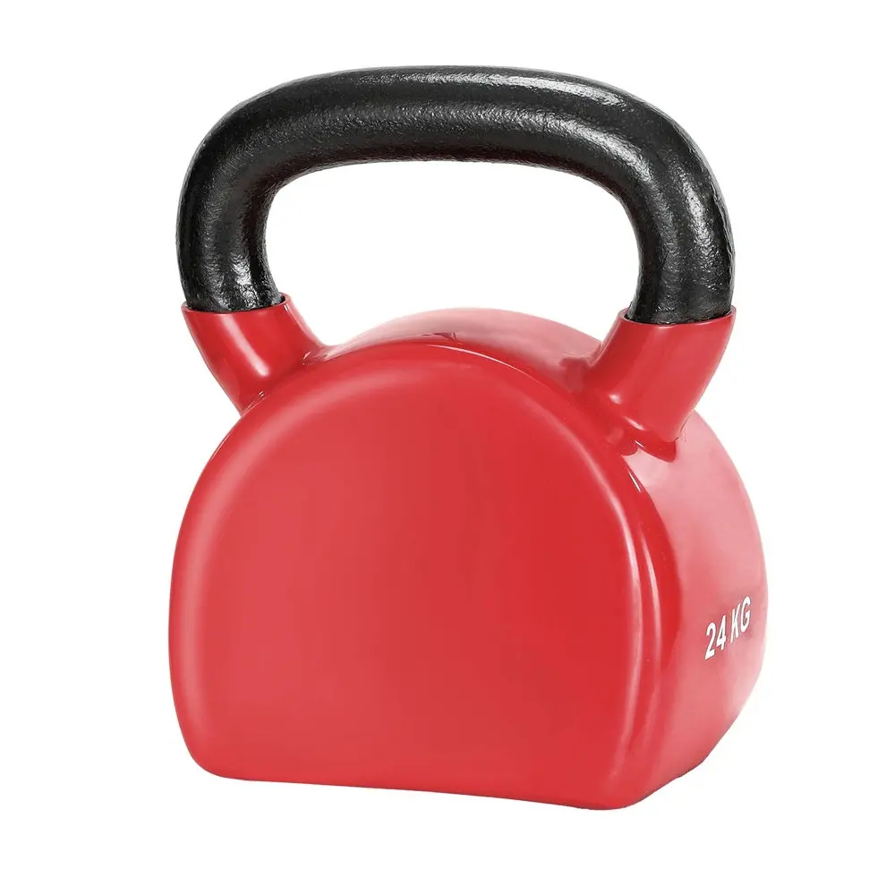 Everfit 24Kg Kettlebell Weightlifting Bench Dumbbells Kettle Bell Gym Home 1