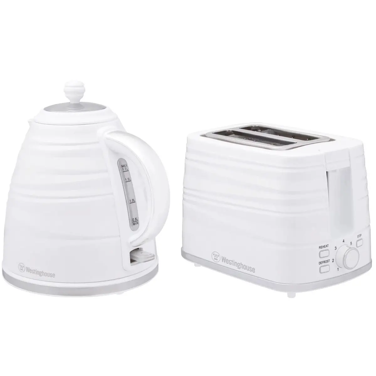 Westinghouse Kettle And Toaster Set 1.7L (White) 3