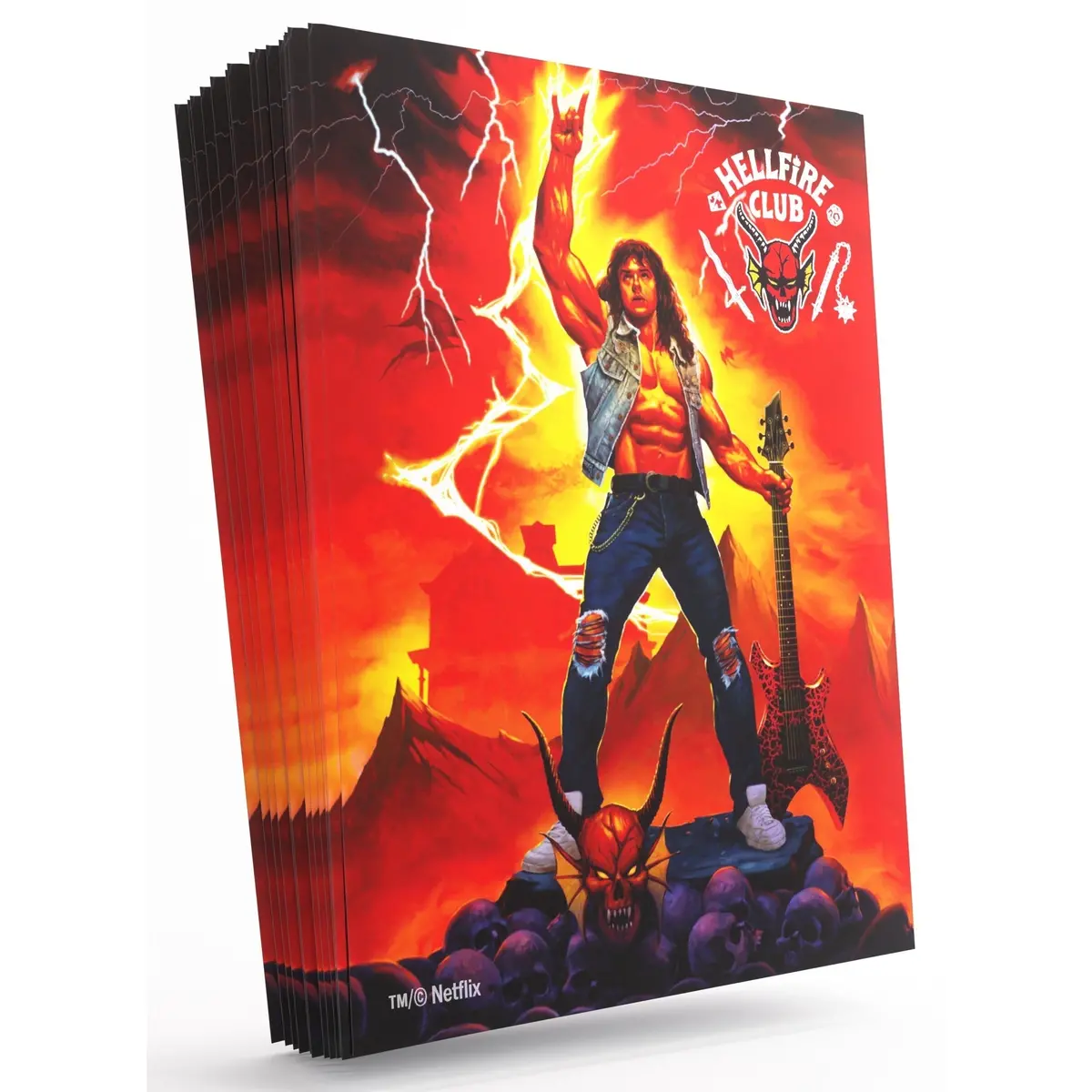 Gamegenic Stranger Things - Hellfire Club Art Sleeves Eddie Munson 2