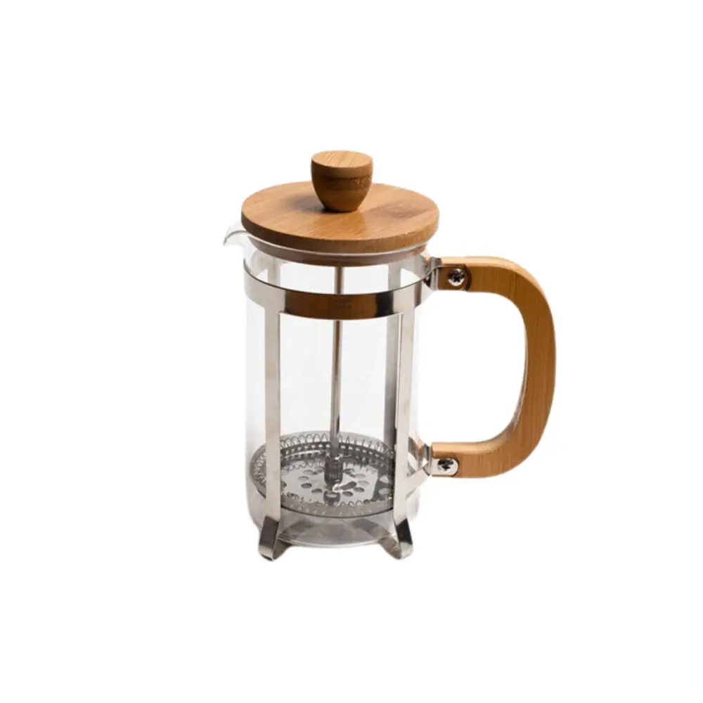 Coffee Culture Bamboo/Glass French Travel Tea/Coffee Press/Plunger (350Ml) 1
