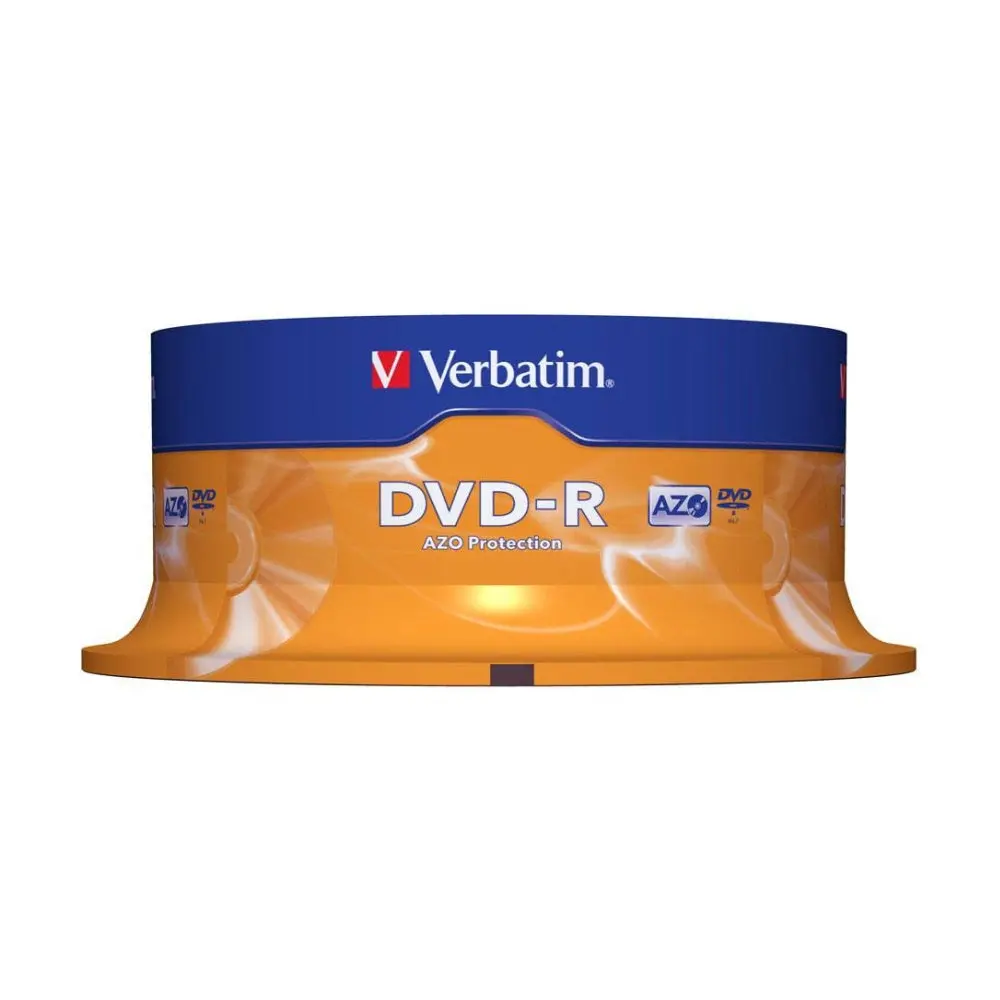 Verbatim Dvd-R Spindle 16X Speed Blank Discs 4.7Gb/120Min 25Pc 1