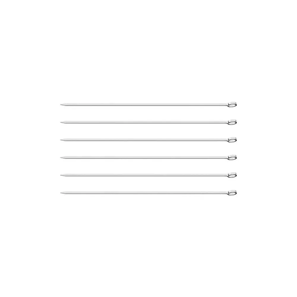 Tramontina 6-Pieces Stainless Steel Churrasco 20Cm Skewer Set 1
