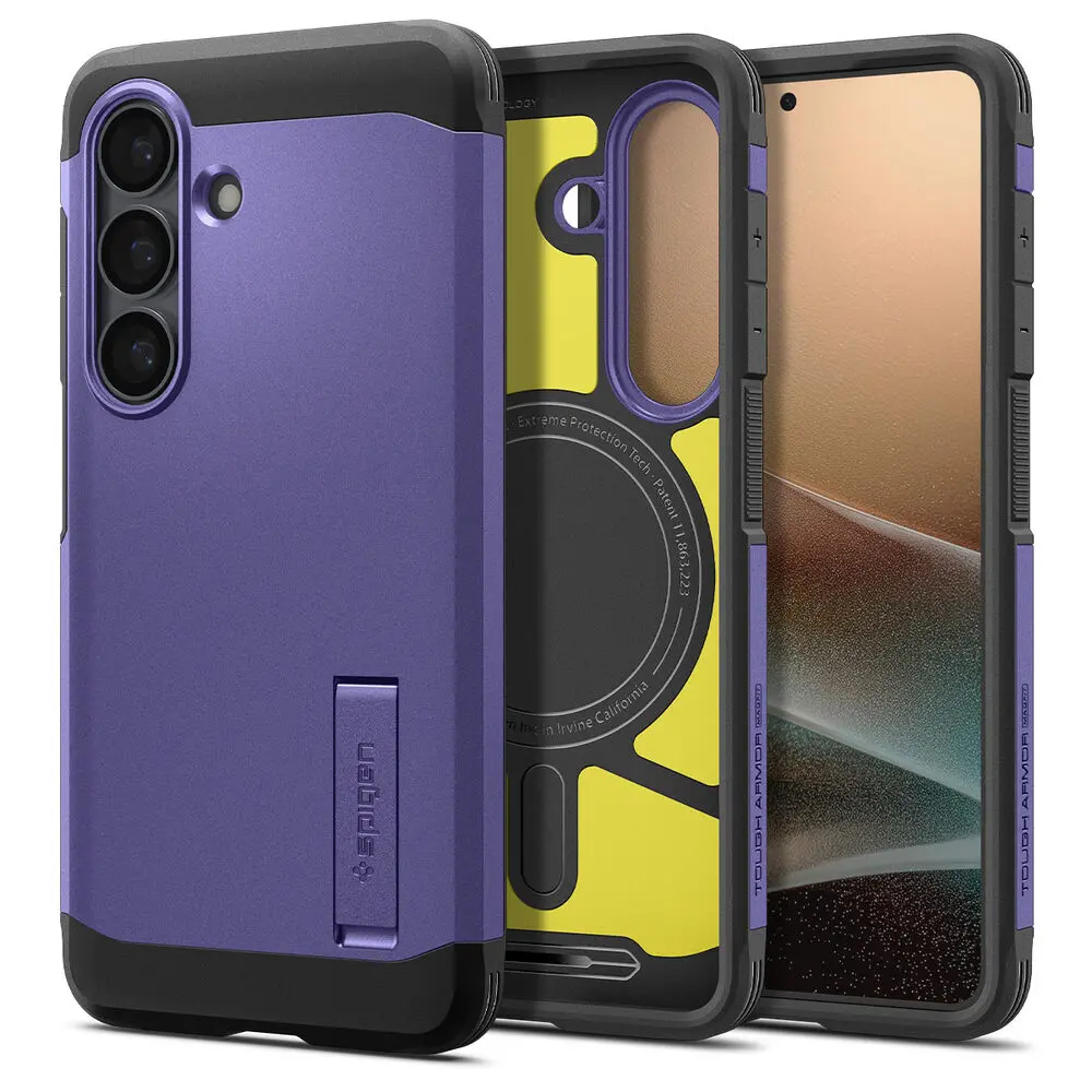 Spigen Galaxy S26 Plus Tough Armor (Magfit) Case (Ash Violet) 1