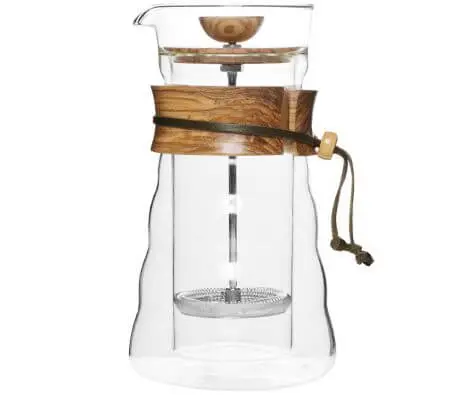 Hario Olive Wood Cafe Press 1