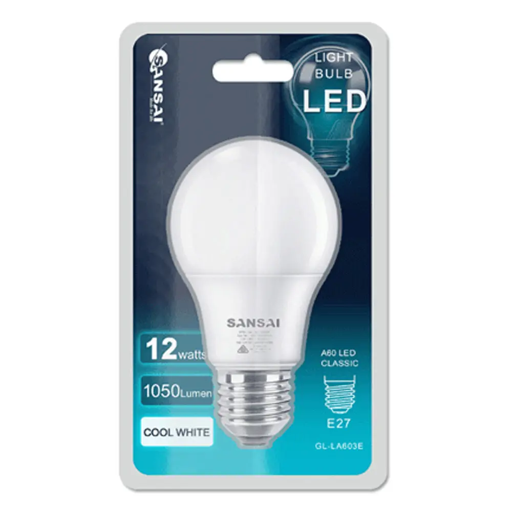 Sansai Led Light Bulb A60 12W E27 (Cool White) 2