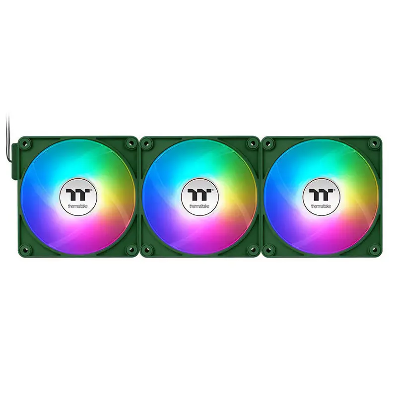 Thermaltake Ct140 Ex Argb Standard Blades 140Mm Pwm Racing Green Fan [3 Pack] 1
