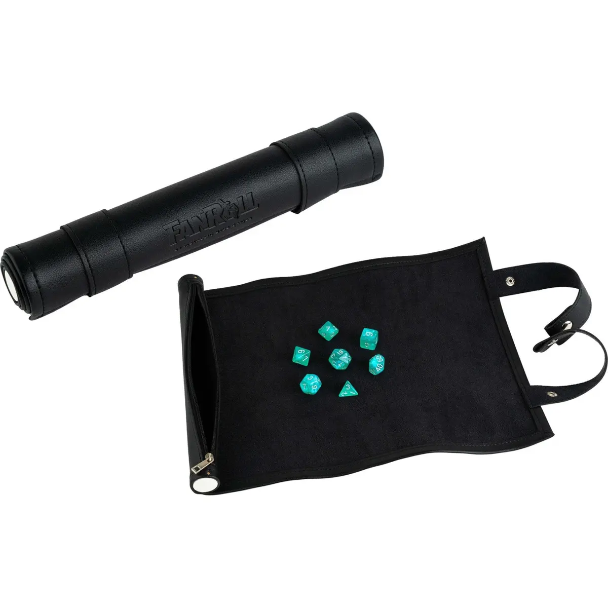 Fanroll By Metallic Dice Games Mdg Dice Rolling Scroll Black 1