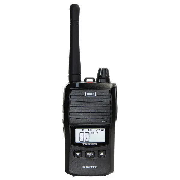 Gme 5W Uhf Hh Radio With Speaker Mic (Black) 2