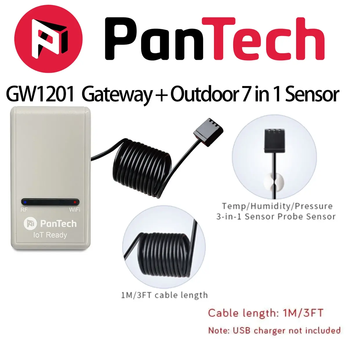 Pantech Gen3 Se Iot Pt-Gw1201 Solar Powered Wifi Wireless Weather Station 2