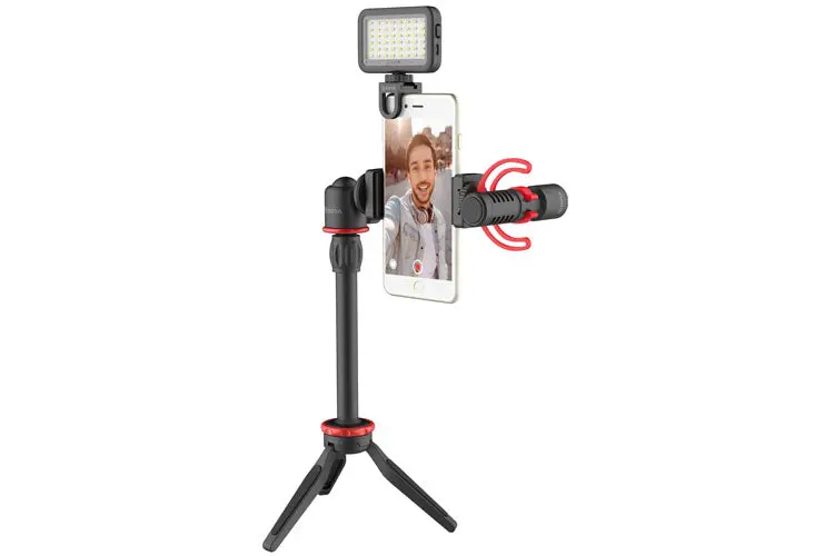 Boya By-Vg350 Ultimate Smartphone Video Kit Inc Tripod, Mic & Led Light 1