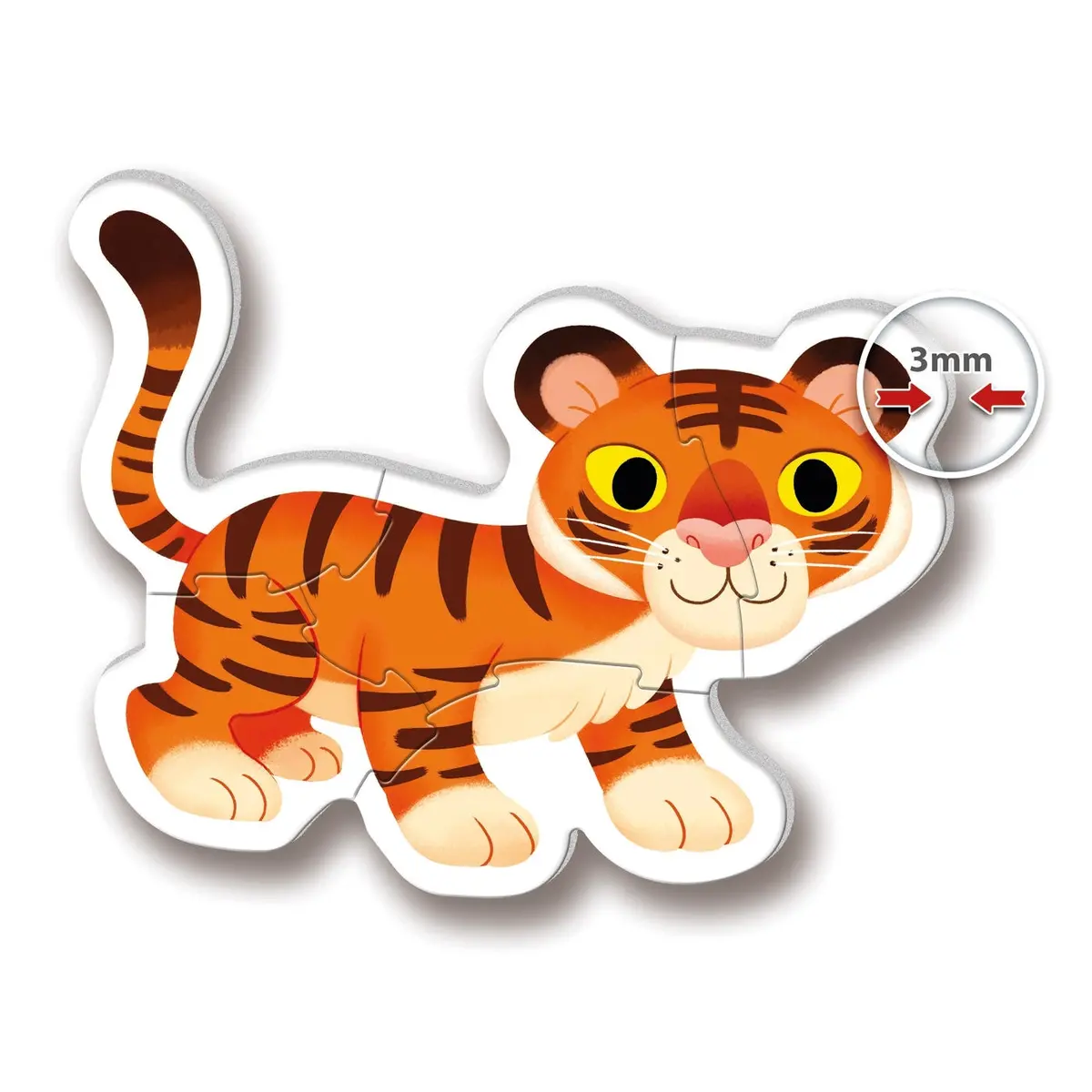 Clementoni My First Puzzles Wild Animals 4 Shaped Puzzles 2