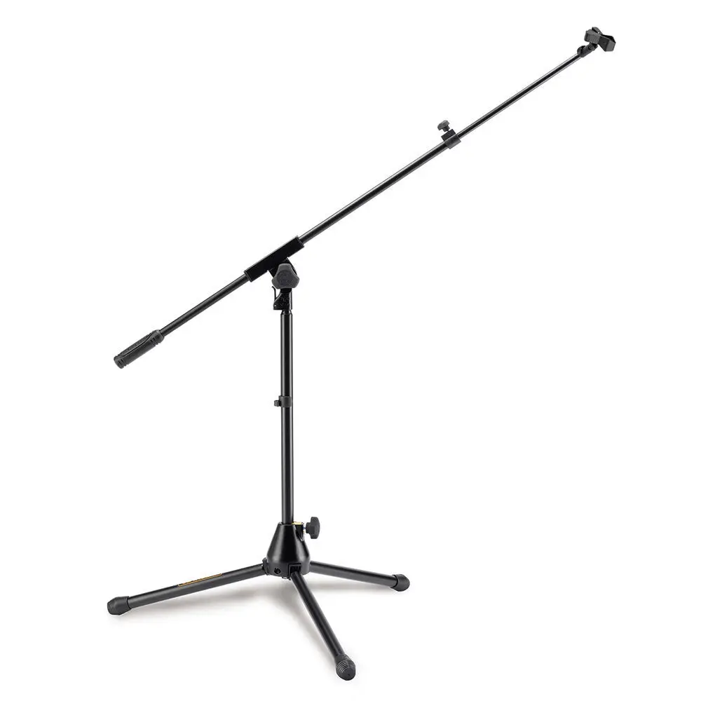 Hercules Low Profile Tripod Microphone Stand With Boom And Mic Clip 1