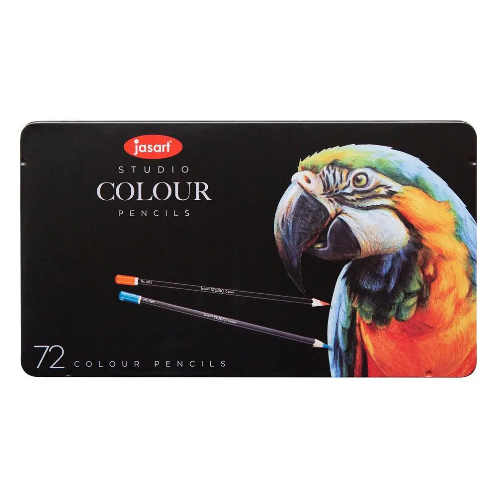 Jasart Studio Art/Craft Tin Colour Pencil Set Non-Toxic [72-Pieces] 1