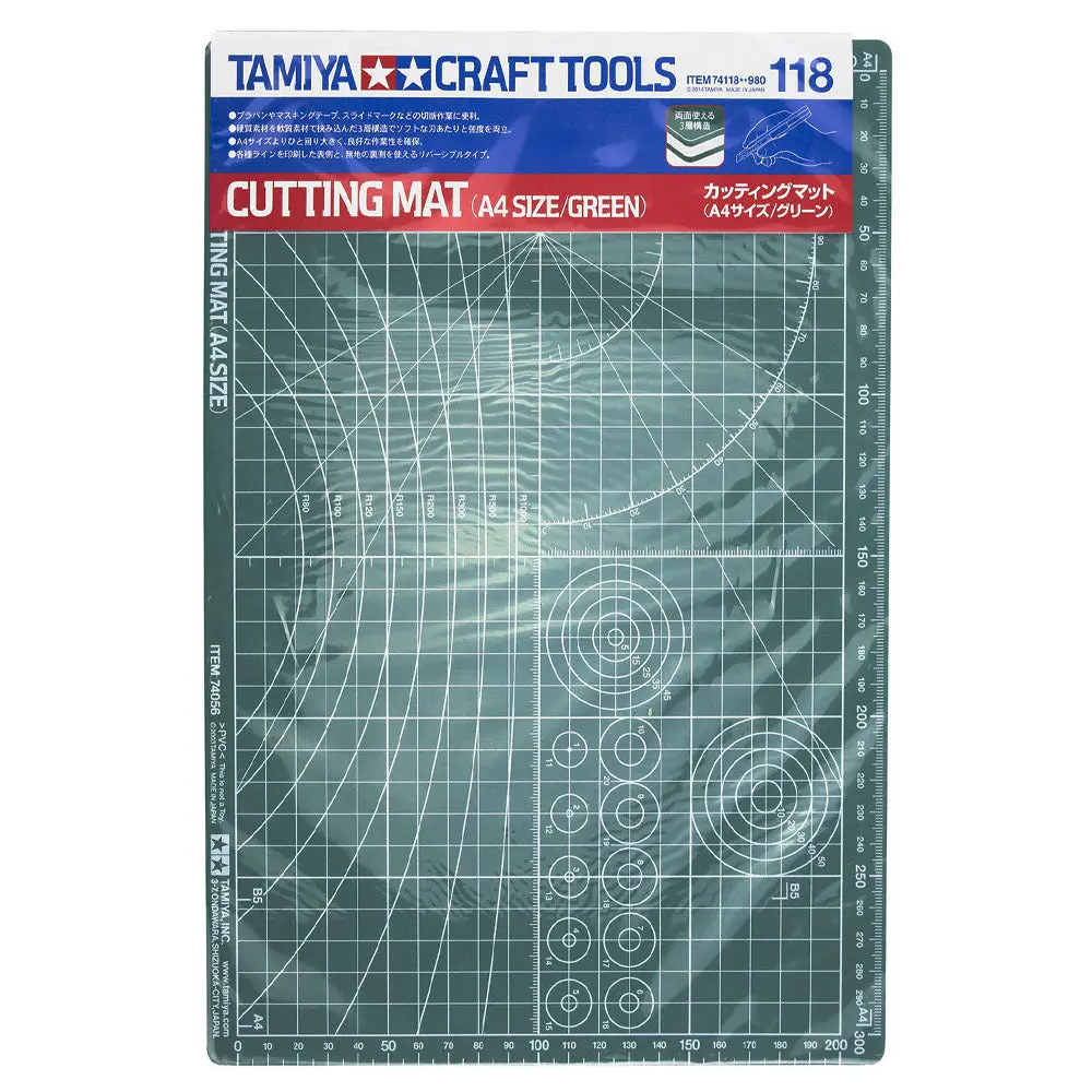 Tamiya Cutting Mat A4/Green 2