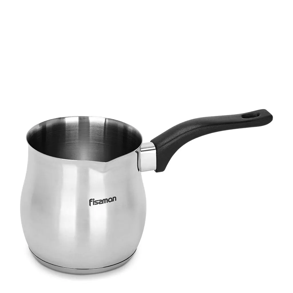 Fissman Hellenic Brew 810Ml Stainless Steel Greek Coffee Pot With Black Handle 1