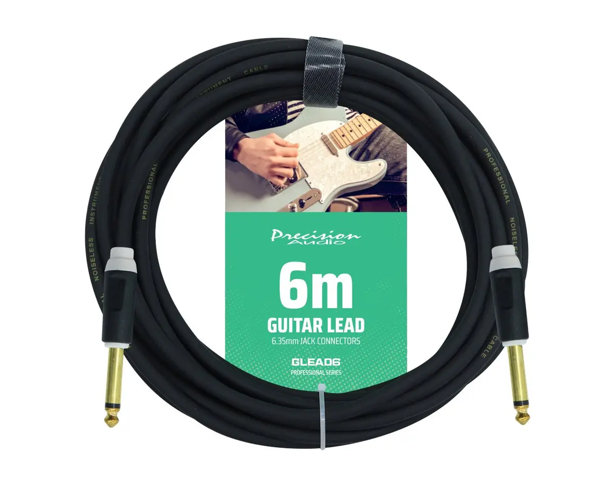 Precision Audio 5M Braided Guitar Lead 1/4" Jack 1