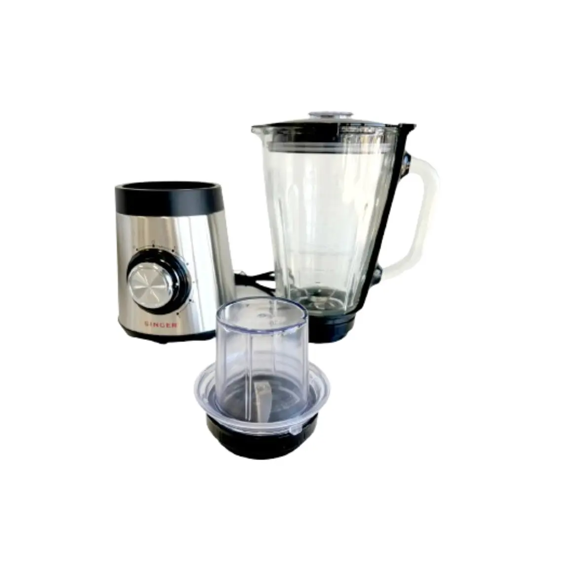 Singer 1.5 Litre 5-Speed Glass Jar Blender With Pulse Function And Coffee Grinder 1
