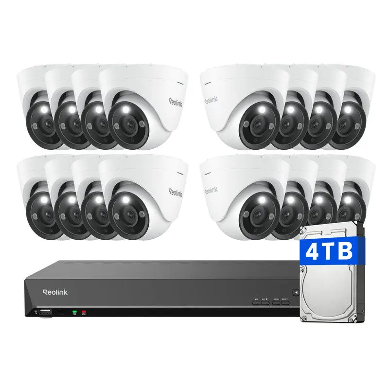 Reolink 12Mp Poe Spotlights 16Ch Nvr Diy Home Security Camera System 1