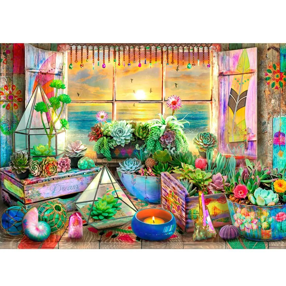 Holdson 1000Pc Outside My Window Boho Puzzle 2
