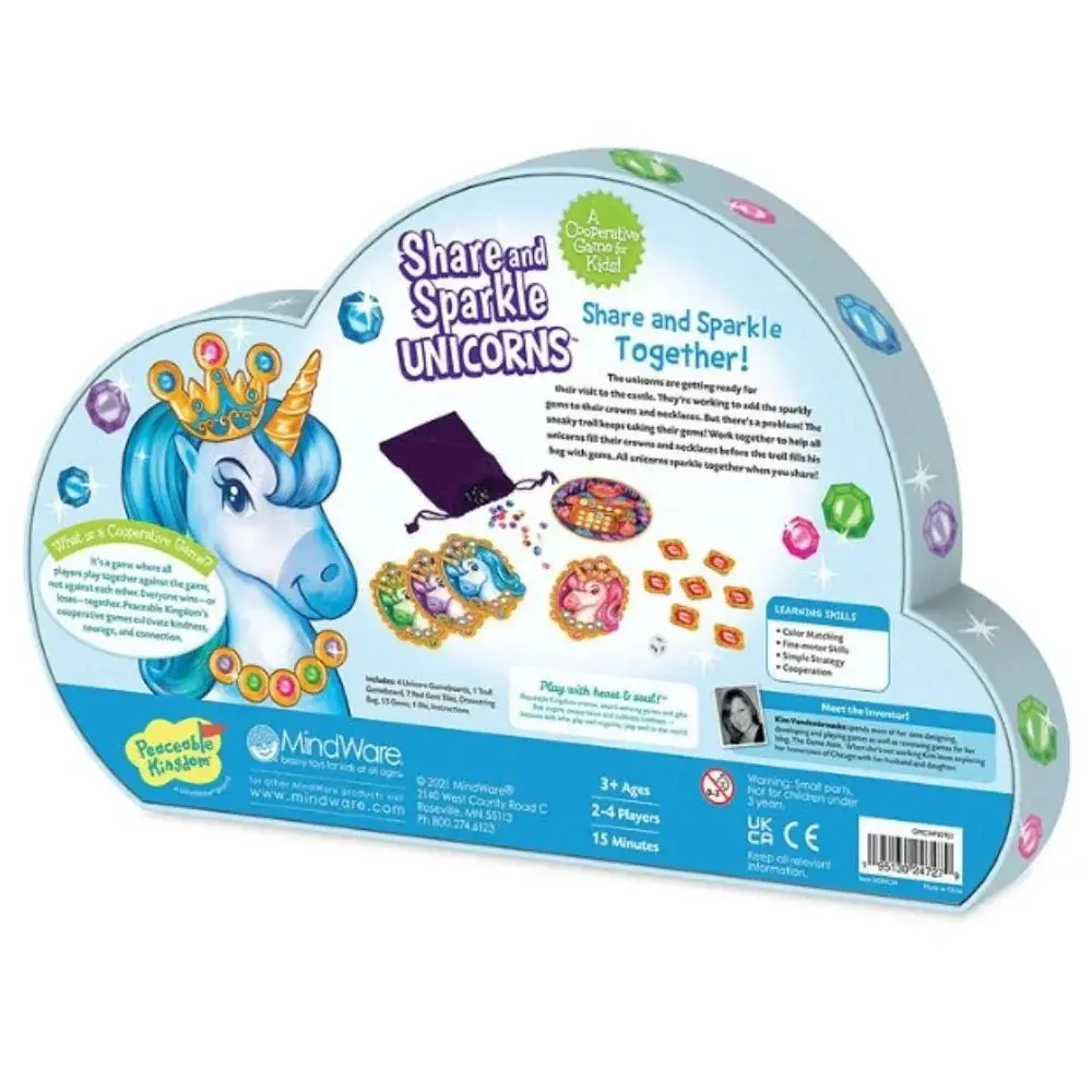 Peaceable Kingdom Share And Sparkle Unicorns Kids Game 2