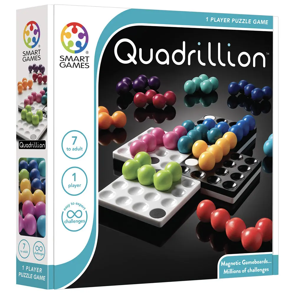 Smart Games Quadrillion Single Player Puzzle Grid Game 1