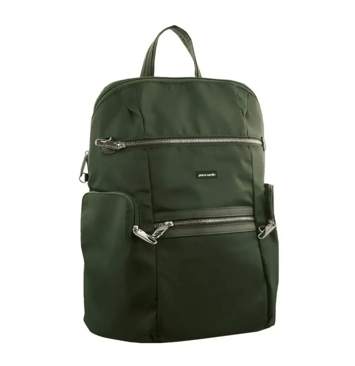 Pierre Cardin Nylon Rfid Anti Theft Slash Proof Travel Backpack Bag - Olive 1