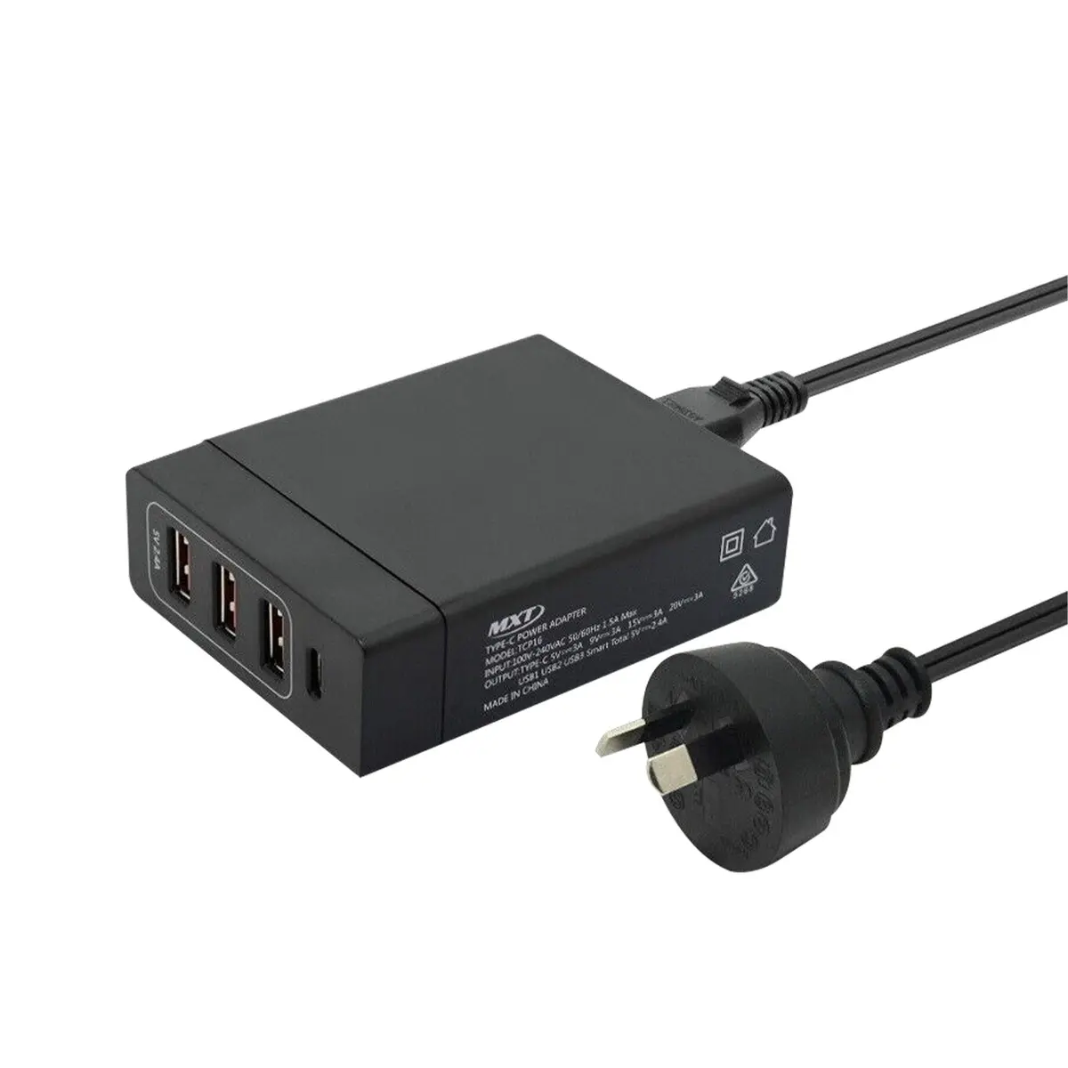 Klika Mxt 72W Multi Usb Port Travel Charger Station 1