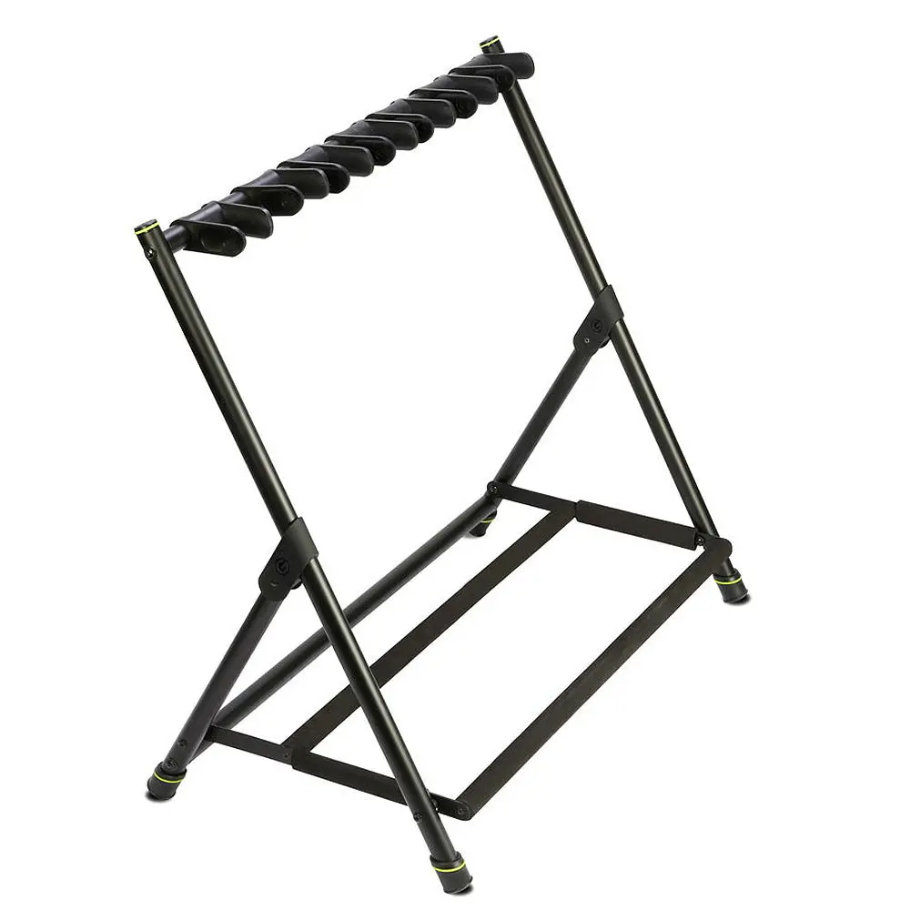 Gravity Varig7 Multiple 7-Rack Stand Storage For Acoustic/Bass Guitar Black 1